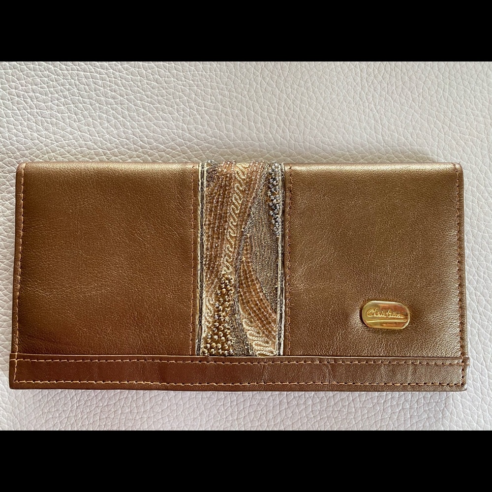 Vintage Leather wallet with embellishments